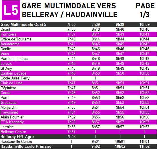 L5 vers belleray 1 3 2022